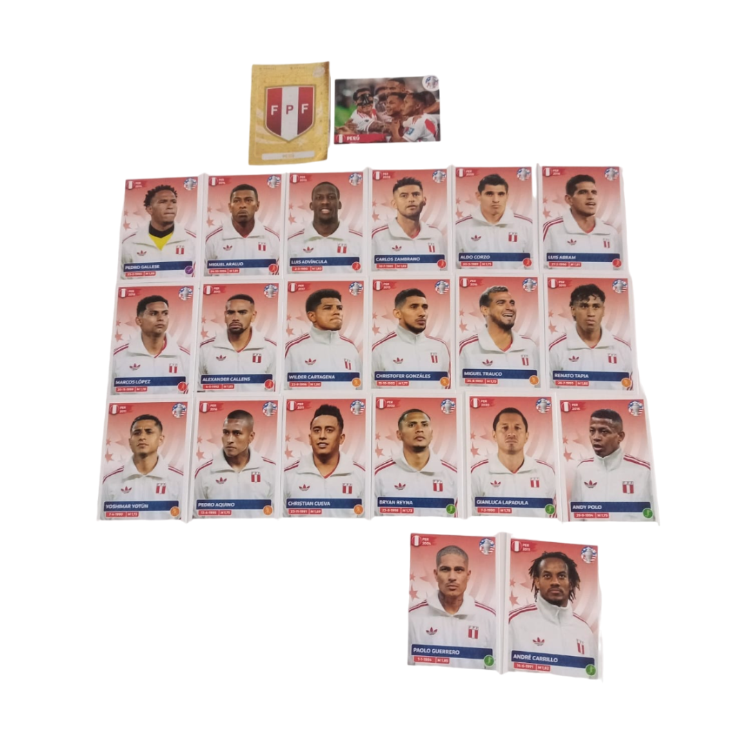 Conoce los 20 peruanos del álbum de la Copa América 2024 Panini