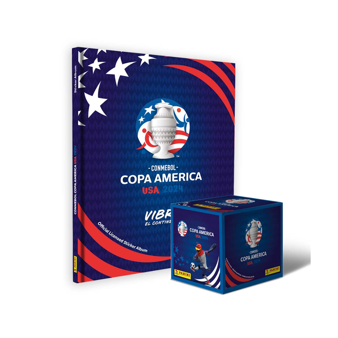 Copa America 2024: 1 album tapa dura + 1 cajita