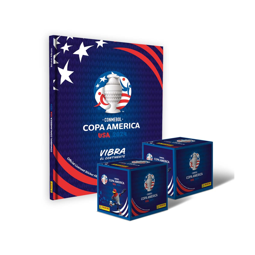 Copa America 2024: 1 album tapa dura + 2 cajitas