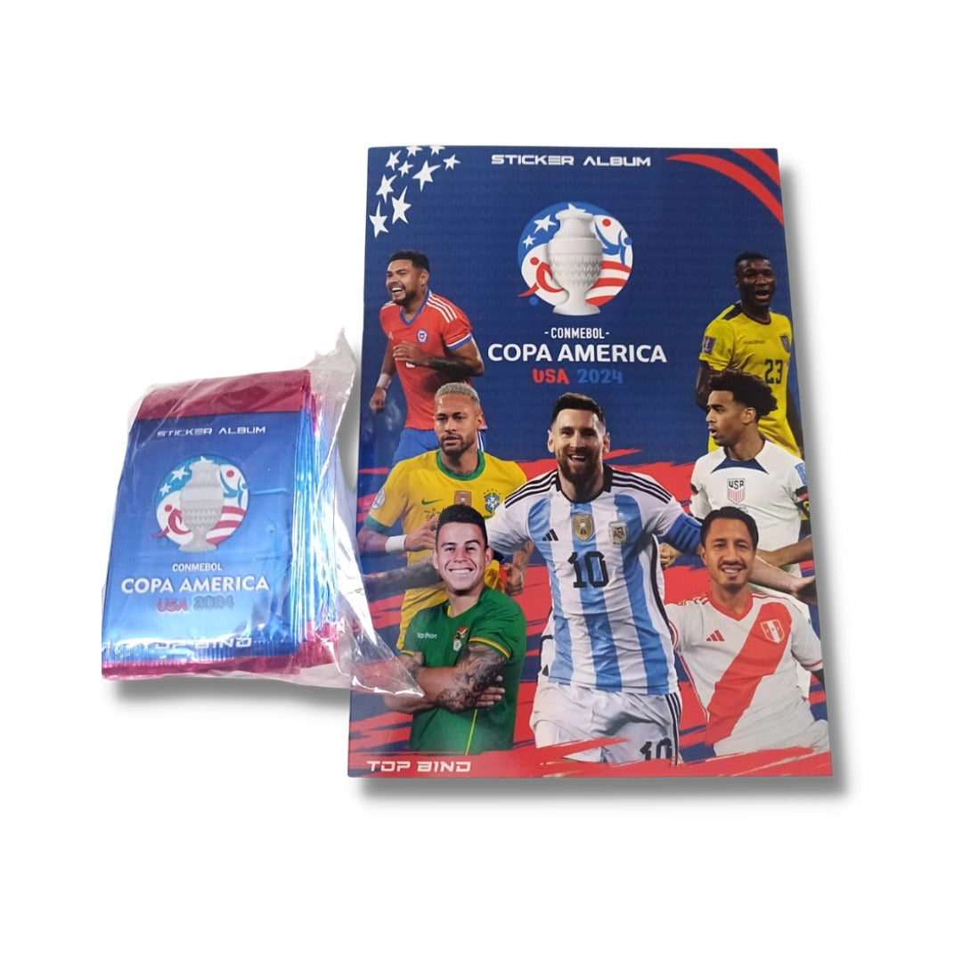 Album Copa America 2024 + Paquete 50 Sobres Editorial Top Bind